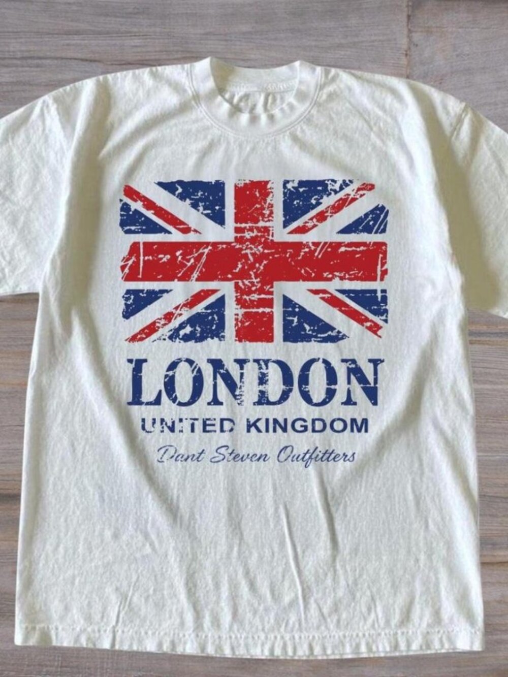 London Union Jack Vintage Distressed T-Shirt